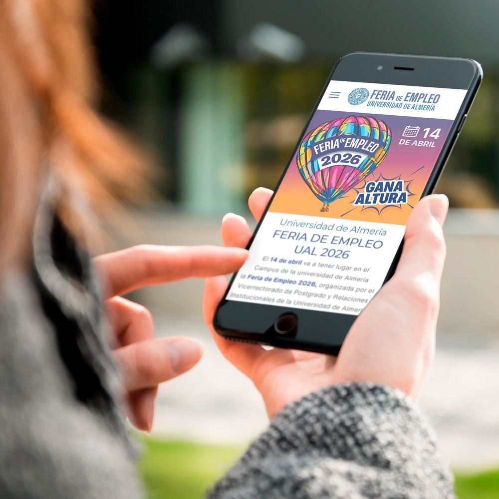 Contacto. FERIA DE EMPLEO 2026. 14 de abril. Universidad de Almería